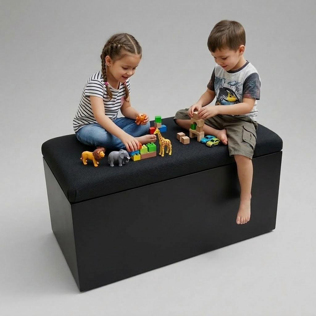 2-In-1 Storage Ottoman Box