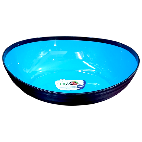 Orient Twix 1Pcs Large Size Plastic Oval-Shape Storage Bowl ( Random Colors Will Be Sent )
