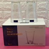 Delisoga Y5076A Premium 315ml 6pcs Glass Set Capacity