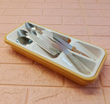 Phoenix Plastic Spoon & Knife Cutlery Organizer Drawer Tray ( Random Colors Will Be Sent)