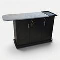 Large Size Iron Stand With Movable Wheels & Cabinet Space