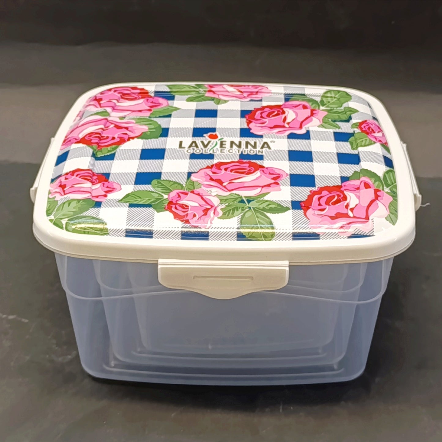 Lavena Pack Of 3pcs Square Shape Air Lock Food Storage Bowl Set