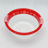 Modern Round Shape Small Size Drain Plastic Basket (Random Colors Will be sent