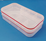 Multi-Pro Transparent Sewing, Jewelery & Medicine 2-Step Organizer Box