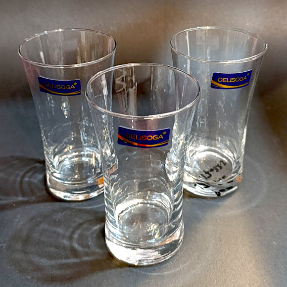 Delisoga J7022-3 Pack Of 6pcs 280ml Glass Tumbler Set