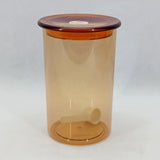 Glory Airtight Acrylic Round Shape 1200ml Spice Storage Jar (Transparent)