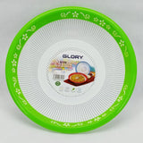 Glory Plastic Roti Serving Chabbi Chapati and Nan Serving Plate (Random Colours Will be Sent)