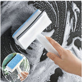 Mini 2-in-1 Glass & Car Cleaning Wiper With Foam Sponge (Random Colors Will be sent)