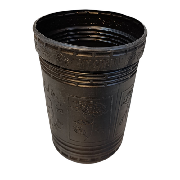 Black Coloured Medium-Size Plastic Dustbin(No-3)