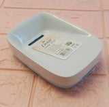 Dove Plastic Soap Dish With Bottom Drain Tray( Random Colors Will Be Sent)