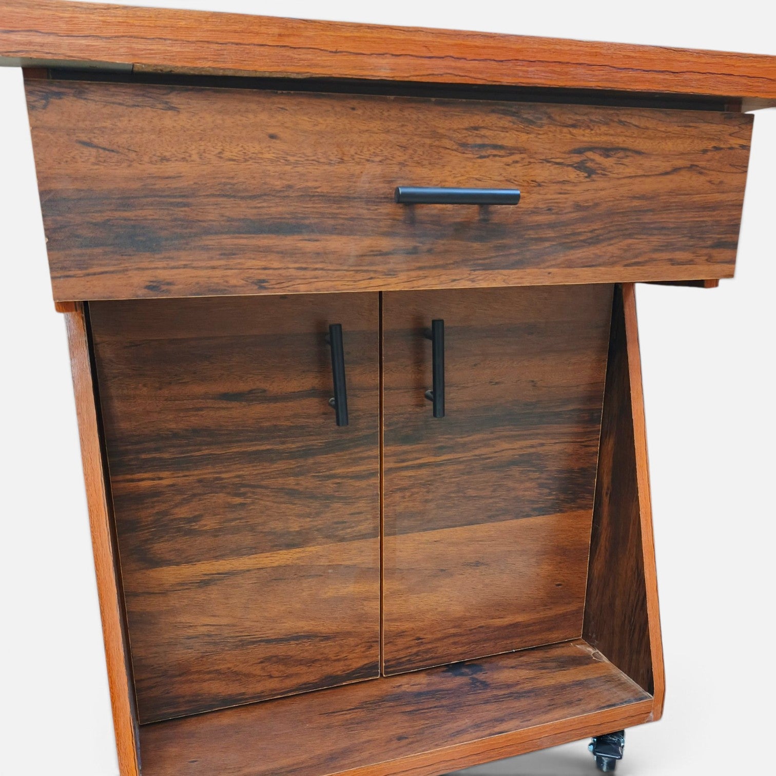 Movable Sewing Machine Table With Wheels Drawer & Storage