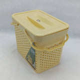 Pretty Vented Medium size Storage Basket With Lid