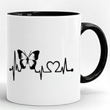 Butterfly Printed High Quality Premium Ceramic 250ml Mug