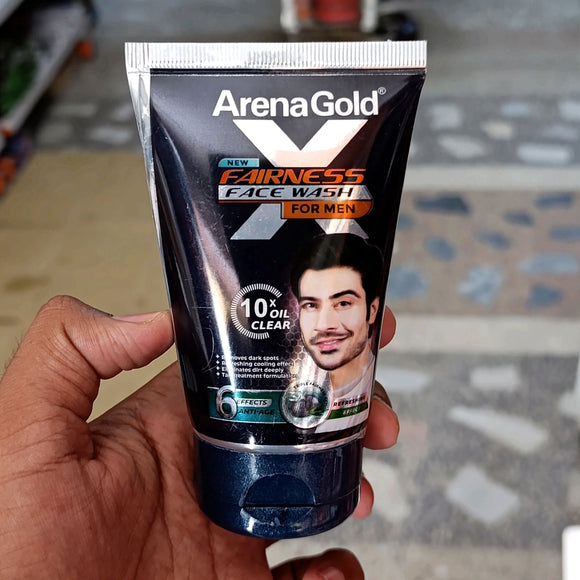 Arena Gold  Fairness For Men 100ml Advanced Fairness All Day Clearing Fair Look Face Wash