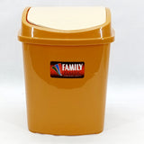 Small-Size Plastic Fancy Dust bin With Cover (Random Colors Will be sent)