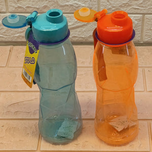 Safari Solo 800ml  Transparent Plastic Water Bottle ( Random Colors Will Be Sent )