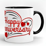 Happy Anniversary Printed High Quality Premium Ceramic 250ml Mug