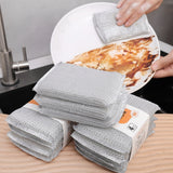 Pack Of 4pcs Silver Hard Cleaning Dish Washing Foam Sponge