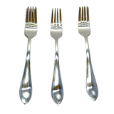 White Pearl Stainless Steel Pack Of 6Pcs Forks Set