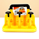 Unique Plastic Glass Stand 6-Placements (Random Colors Will be Sent)