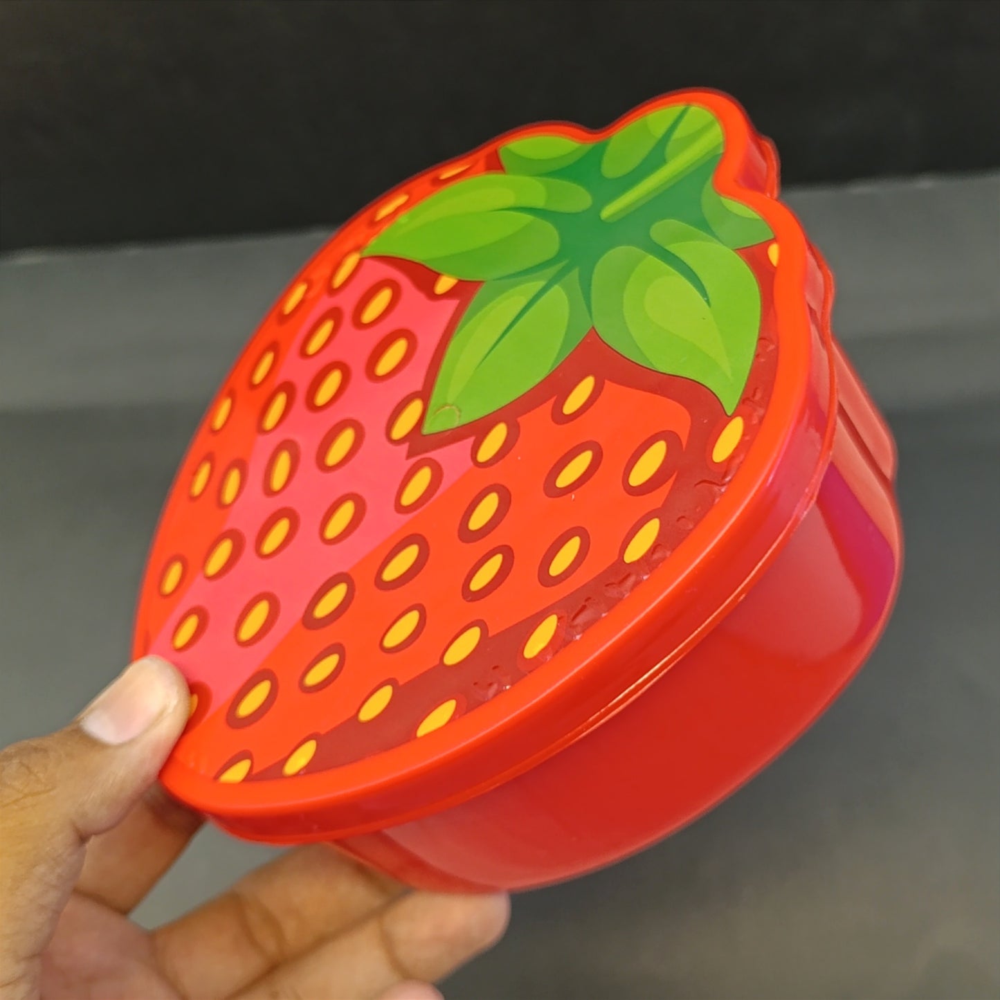 Omega Strawberry Shape Bowl Pack Of 3Pcs Bowl Set ( Random Colors Will Be Sent)