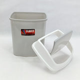 Small-Size Plastic Fancy Dust bin With Cover (Random Colors Will be sent)