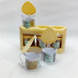 Pretty Neat Space-Saving Plastic Masala & Spices Storage Rack With Spoons (Random Colors Will be sent)