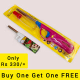 Buy One Get One FREE Flame Kitchen Gas Lighter Stove Igniter With REFILL With Small Stove Lighter ( Random Colors Will Be Sent )