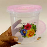 Pretty Neat 3pcs Airtight Multi-Purpose Plastic Grains, Staples & Snack Storage Jar Set(Random Colors Will be sent)