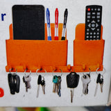 Sticky Wall Mount 3-Portion  Mobile & keys Hanging  Holder