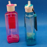 Safari 500ml Sunny Plastic Water Bottle With Straw ( Random Colors Will Be Sent)