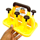 Unique Plastic Glass Stand 6-Placements (Random Colors Will be Sent)