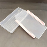 Homeket Small Kids School Plastic Transparent Tiffin & Lunch-Box  ( Random Colors Will be Sent )