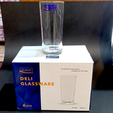 Delisoga Y5981 Pack Of 6pcs 280ml Glass Tumbler Set