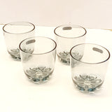 Pack Of 4pcs 300ml Pretty Neat Crystal Water Glass Set(Random Colors Will be sent)