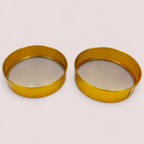 Stainless Steel Pack Of 2Pcs Small & Large Round Flour Strainer Set