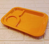 3-Partition Plastic Melamine 11 X 8 inches Platter Food Serving Tray