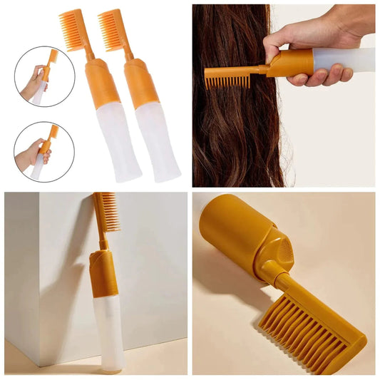 Professional Hair Applicator Bottle With Comb and Brush