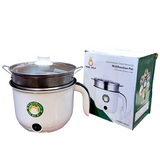 Wish Star 18cm Stainless Steel Non-Stick 450-watts Multi-Functional Steamer Cooker Pot