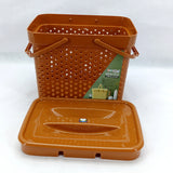 Pretty Vented Medium size Storage Basket With Lid