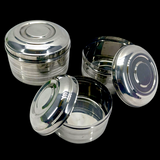 Pack Of 3pcs 800ml 700ml 500ml Stainless Steel Food Storage Bowl Set