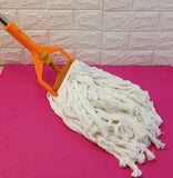 Two Star Stainless Steel Regular Use Floor Cotton Mop (Random Color Will Be Sent)