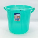 Toyo Transparent 10L Plastic Bathing Balti ( Random Colors Will Be Sent )