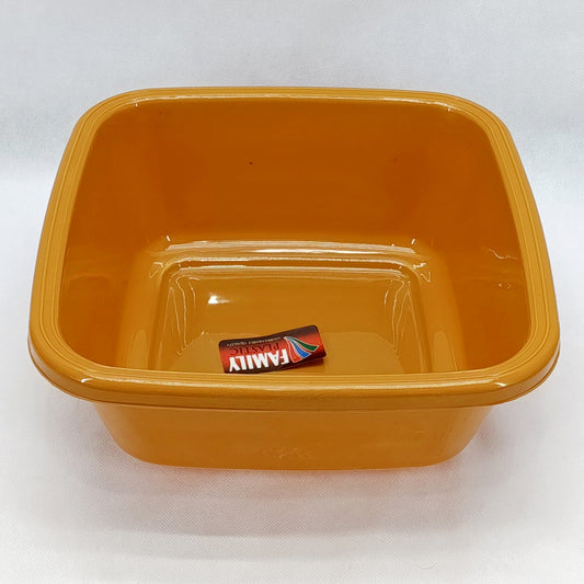 Opaque Square Shape 5L Plastic 12 inches Tub Small-Size ( Random Colors Will Be Sent )