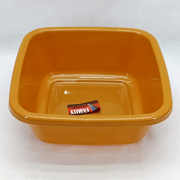 Opaque Square Shape 5L Plastic 12 inches Tub Small-Size ( Random Colors Will Be Sent )