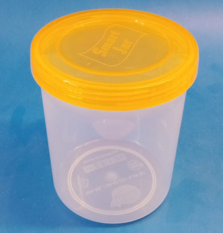 Appollo Bundle Pack Of 12pcs Medium & Small Size Plastic Heavy-Duty Food Jar Set ( Random Colors )