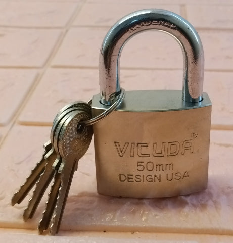 Vituda Metal 50mm Large-Size Lock With ( 4-Keys )