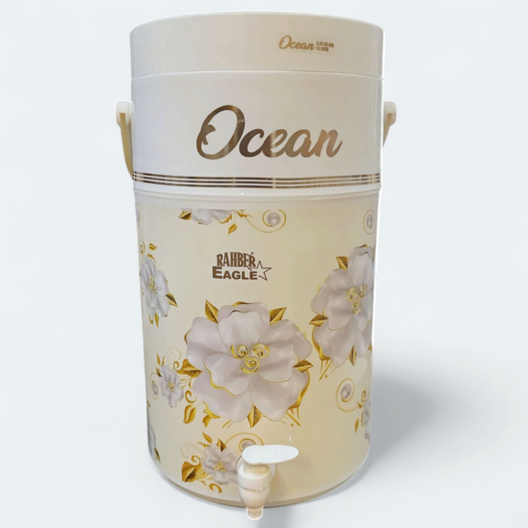Ocean Rahber Ice Cool 13Liter Plastic Water Cooler (Random Colour Will be Sent)