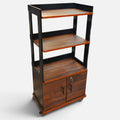 3-Layer Laminated Wooden Kitchen Multi-Purpose Rack With Cabinet
