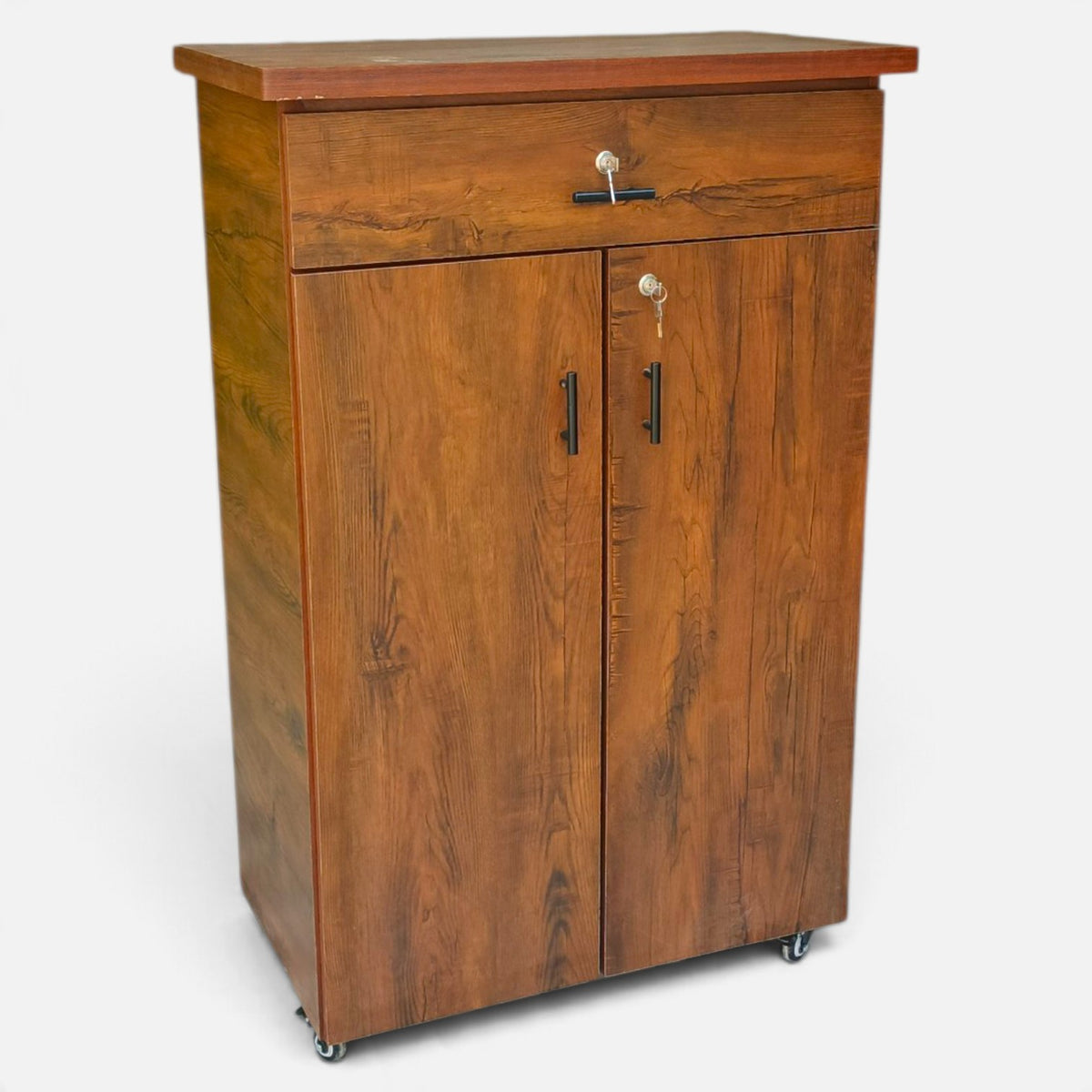Movable Wheels Storage Cupboard Rack With One Drawer